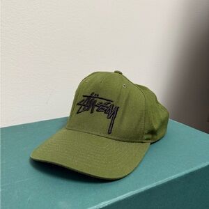 Stussy Olive and Mustard Cap